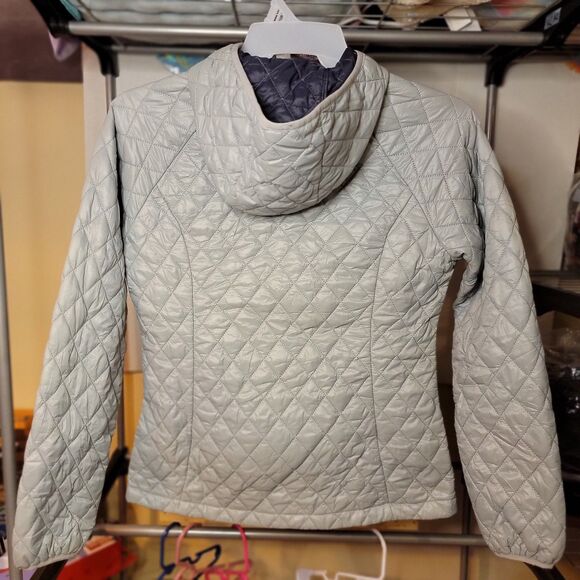 Free Country Puffer Jacket Grey w/ Hood - Size Medium - Picture 2 of 4